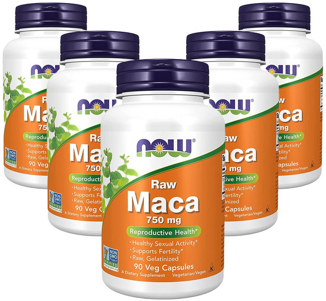 나우푸드 로우 마카 남성갱년기 호르몬 750mg 90정 5개