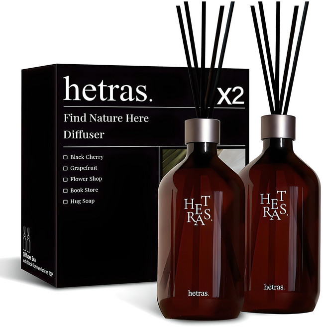 헤트라스 프리미엄 디퓨저, 제주사려니숲길, 500ml, 2개