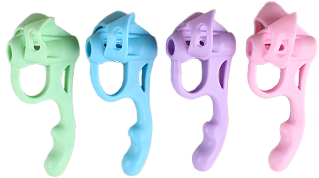 퍼줌 다섯손가락 글씨교정기 4p+케이스, 1세트