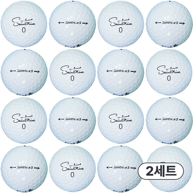 [25% SALE] 세인트나인 S 3피스 B급 로스트볼 32개 (16개X2팩) 그린피플 슈퍼세일, 화이트, 2세트, 16개입