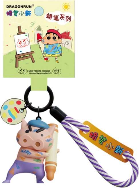 짱구는 못말려 정품 그림왕 키링 열쇠고리, 1개, 부리부리대마왕