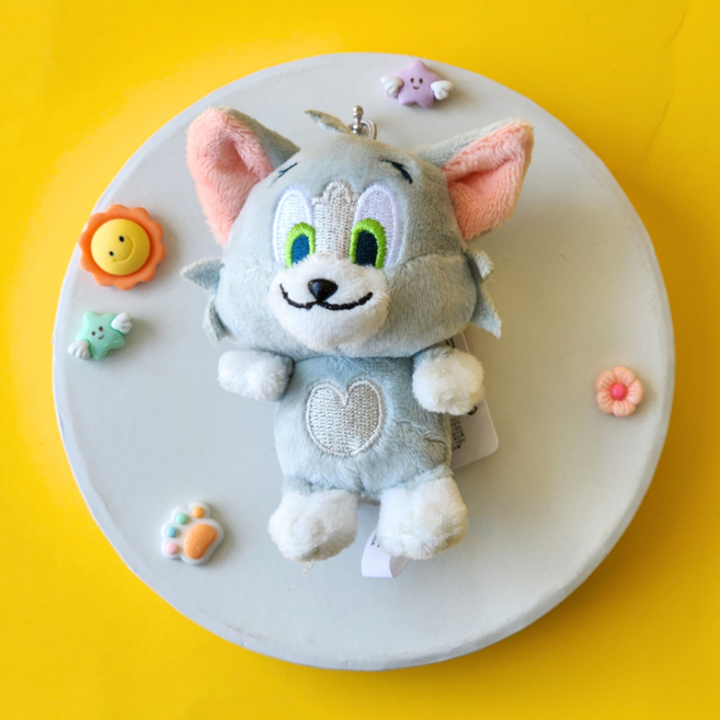 BSC 톰과제리 베이비 3종 인형 키링 톰 제리 터피 열쇠고리 가방고리 미니인형 악세사리, 1개, 1. 베이비 톰 키링, 8cm