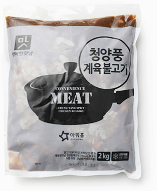 아워홈 행복한맛남 청양풍계육불고기, 1개, 2kg