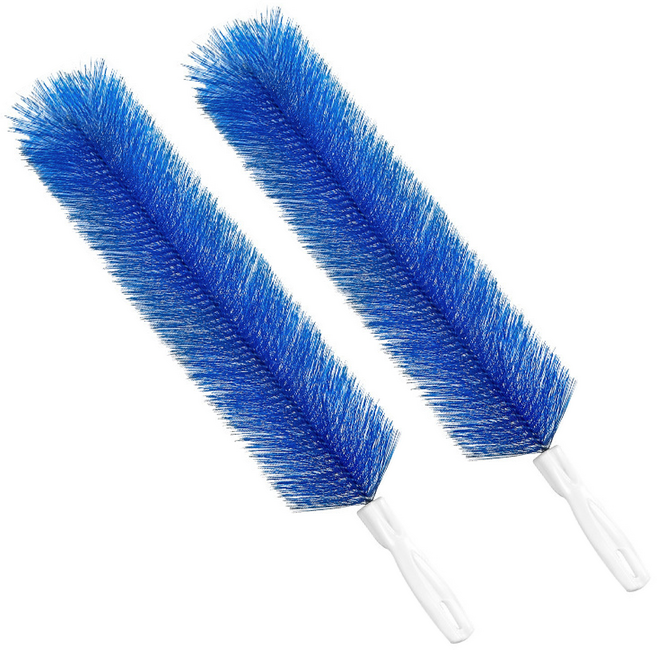 산컴퍼니 휘어지는 틈새 브러쉬 선풍기 방충망 세탁기 청소 먼지 제거 1+1, 2개, 네이비