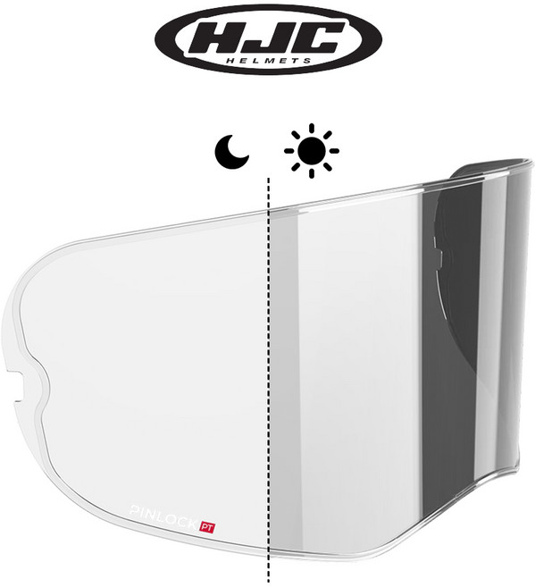 HJC 오토바이 헬멧 V10 고성능 안티포그 변색 핀락 HJ-41, 투명(변색 핀락)