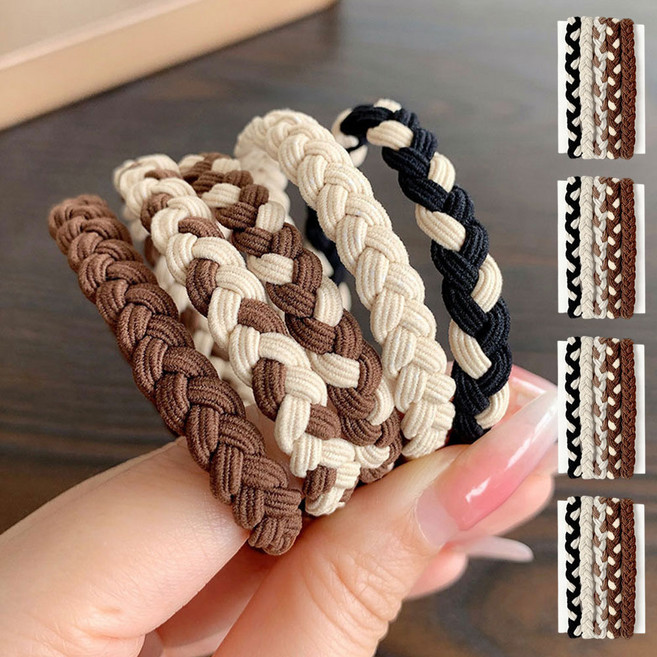 (10+10)고탄력 도톰 짱짱한 데일리 기본고무줄 머리끈 대용량20p