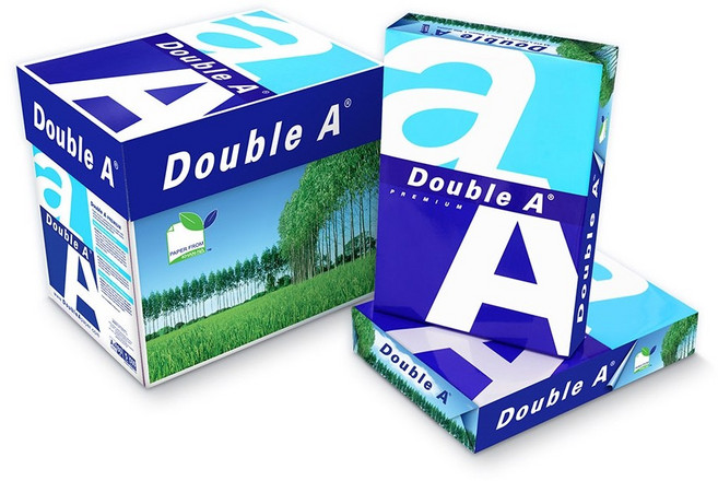 Double A影印紙 提供清晰銳利效果、減少卡紙風險 環保材質 適用於各種印表機, 5包, A4