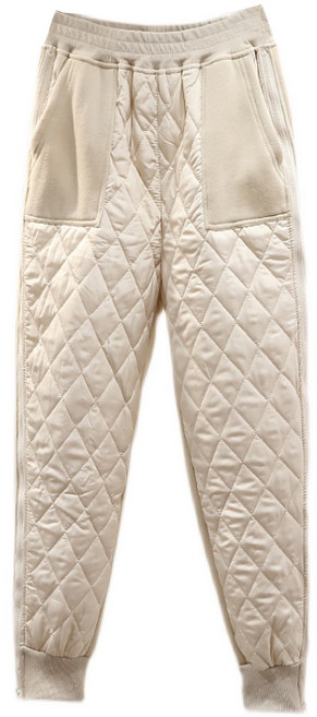 여성용 패딩 면바지 기모 조거 긴바지 기모 트레이닝 맨투맨 뉴타임즈 E968K436