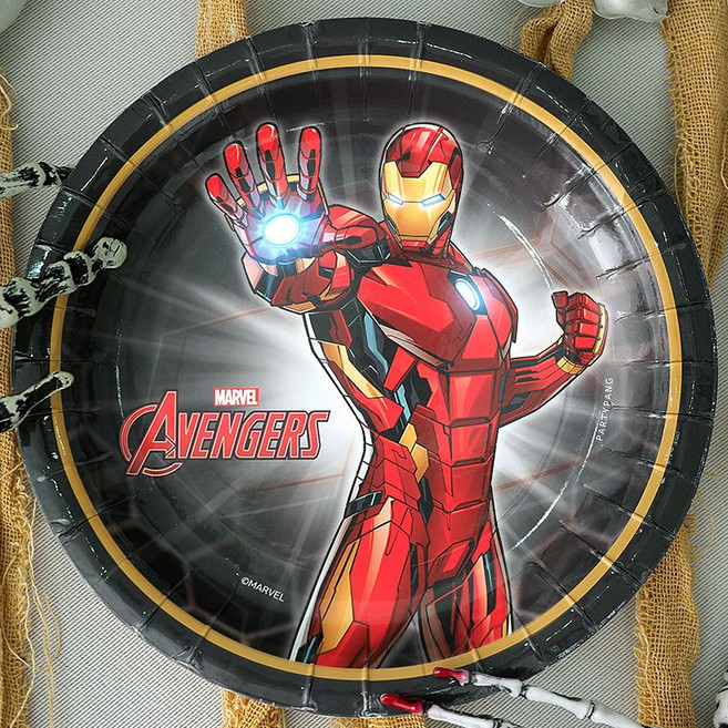 45번 마블 파티접시 [아이언맨 오리지널], 1개