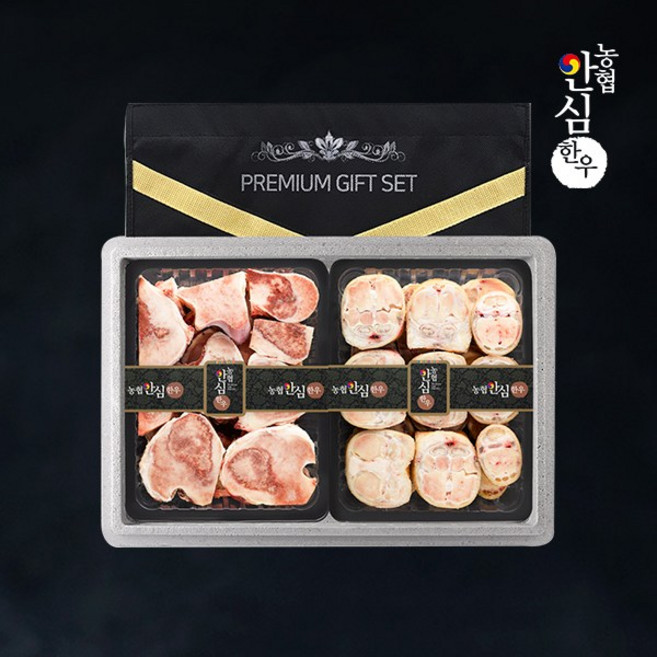 [농협안심한우] 한우보신세트3호 한우사골2kg+한우우족2kg, 1개, 상세 설명 참조