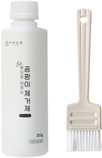 백화상점 붓으로 바르는 곰팡이 제거제 젤 벽지 벽 화장실 욕실 실리콘 베란다 창틀 천장, 1개, 300g