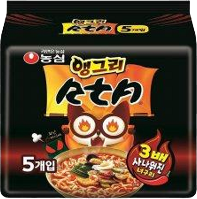 농심 앵그리 너구리 121g, 1개