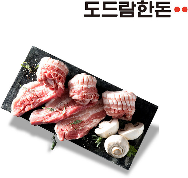 [G] 도드람한돈 칼집 삼겹살 구이용 1kg, 1개