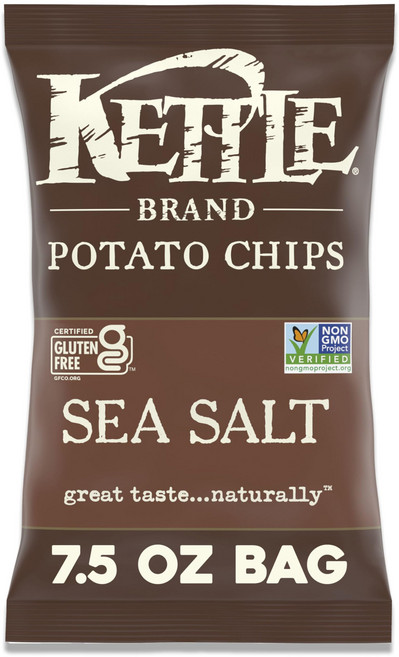 Kettle Brand Sea Salt Kettle Potato Chips 7.5 Oz, 212g, 1개