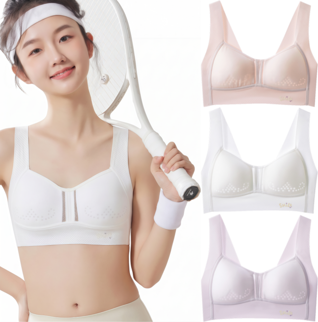 코코몽드 KC인증 편안한 착용감 노와이어 패드일체형 여학생 성장기 브래지어 2단계 3단계 브라 3종세트 #2588