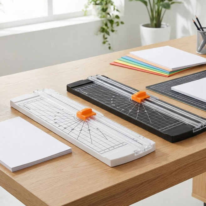 A4 양방향 종이재단기 트리머 문서커터 종이컷팅기 사무용 가정용 2개세트