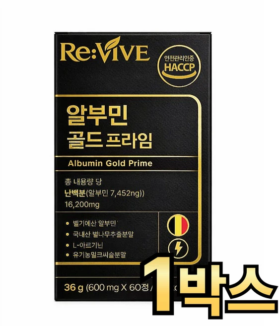 고함량 프리미엄 골드 알부민 영양제 식약청인증, 1개, 60정 - 쿠팡