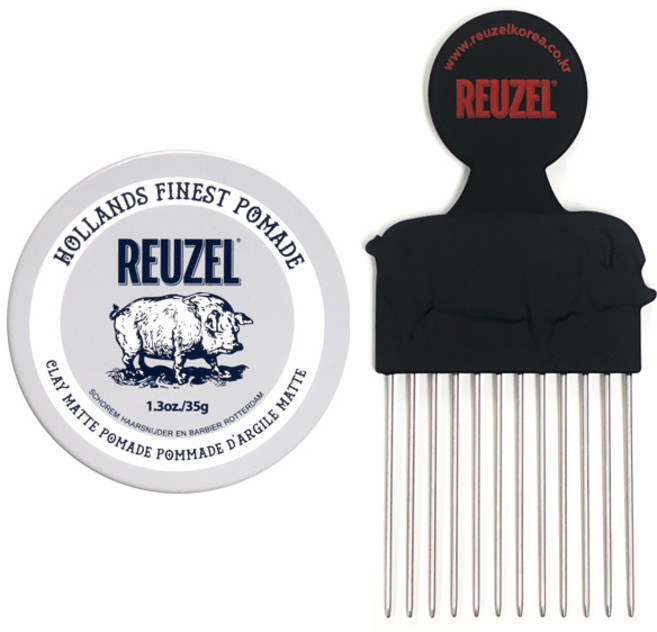 리우젤 익스트림 홀드 매트 포마드 35g + 포마드 전용 빗, 1개