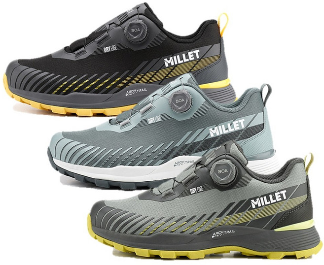 밀레 착화감이 좋아 매일 신기 좋은 예쁜 남녀 방수 다이얼 트레킹화