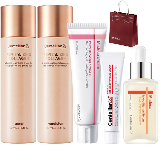 센텔리안24 마데카 탄력 풀케어 세트(토너+세럼+에멀젼+크림+아이크림), 1세트