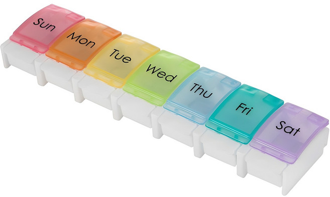 엠프린스 약통케이스 휴대용 수납 보관함 비타민 영양제 알약통, 1개