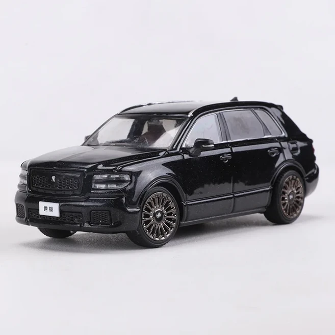재고 있음 Gcd 1:64 Toyota Century Luxury Suv World Extreme 자동차 합금 미니어처 다이캐스트 시리즈 장, 03 Black