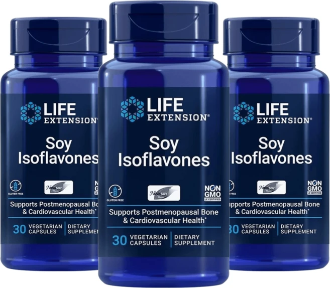 라이프익스텐션 소이 이소플라본 30캡슐 3개, 30정 - 쿠팡