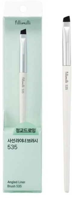 필리밀리 사선라이너 브러시 535, 화이트, 1개