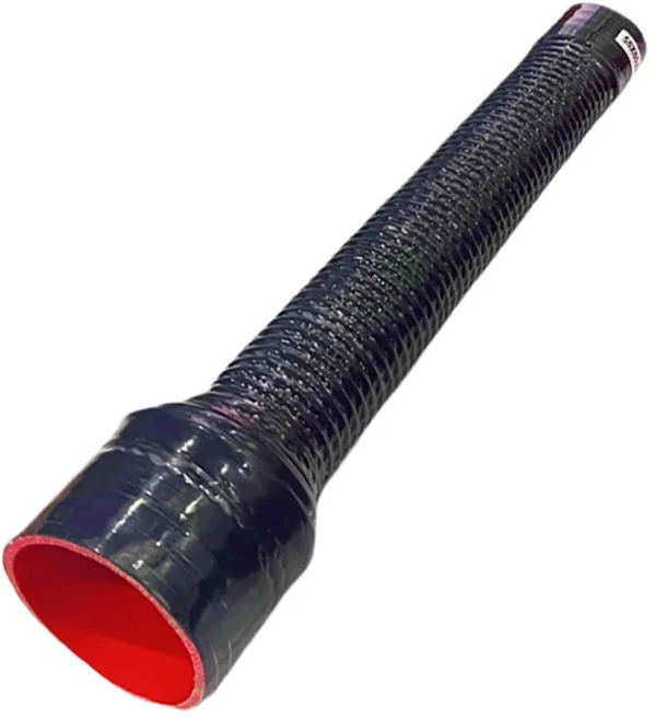 공기 흡입구 용 검은 색 자동차 라디에이터 튜브 파이프 유연한 가변 직경 감속기 실리콘 호스 고압, 24 OD 3.5xID 2.5mm, 01 400mm, 01 black