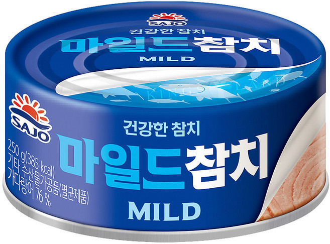 사조 마일드 참치, 250g, 10개