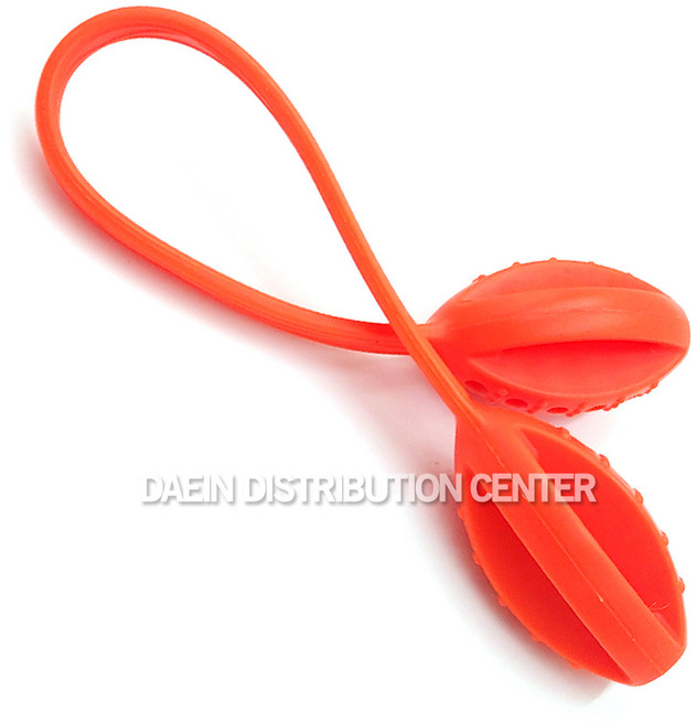 바젤 실리콘 스트레칭 밴드 1개/실리콘/밴드/줄/끈/운동/홈트/홈트레이닝/요가/필라테스/헬스, 오렌지, 1개