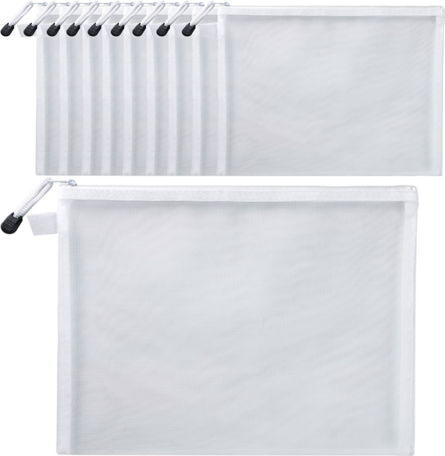 월간리빙 메쉬 퍼즐 보관 파우치 대형, 10개