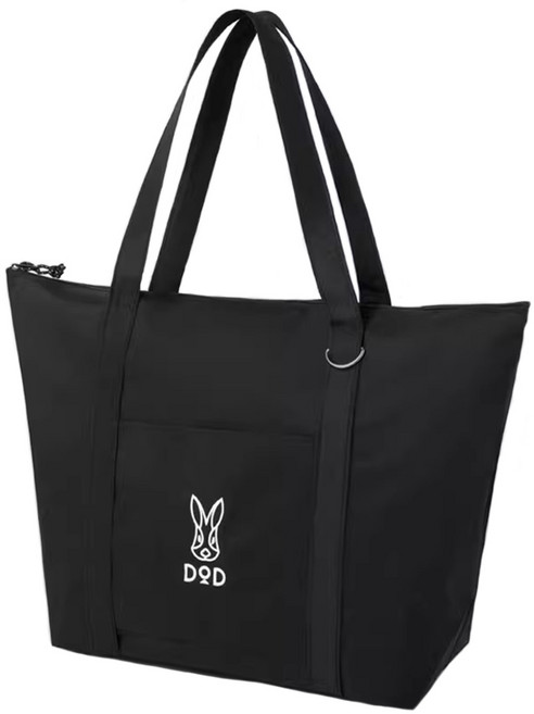 DOD 토트백 숄더백 도플갱어 캠핑 여행 가방 [당일배송], 블랙, 1개