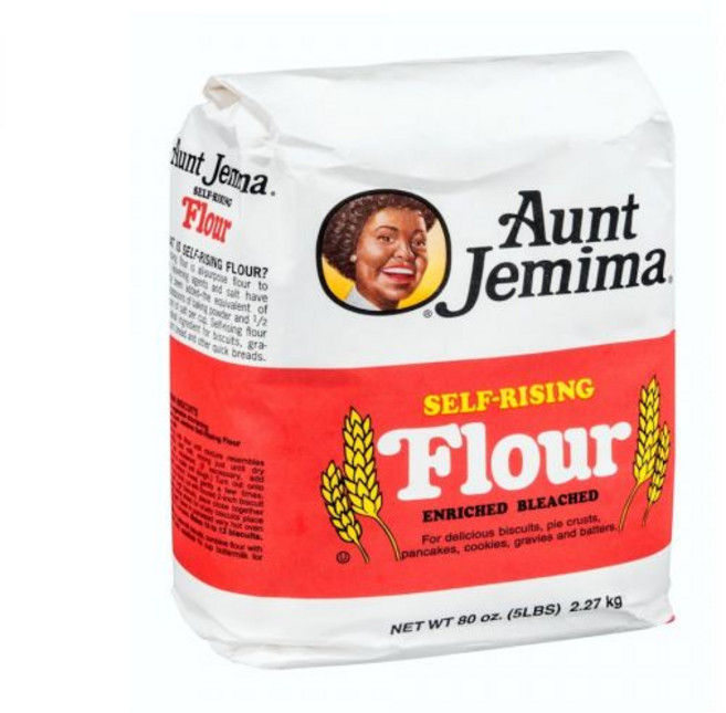 Aunt Jemima 파우더 가루 분말 앤트 제마이마 자가 상승 밀가루, 1개