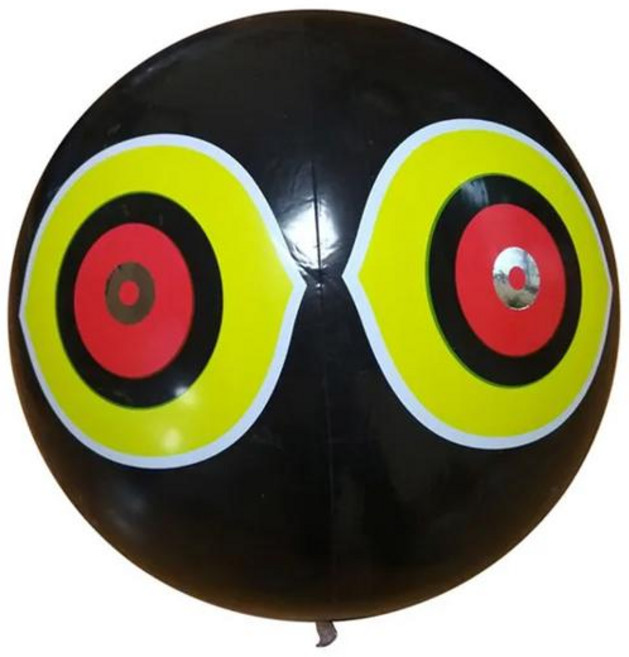 퇴치 유해새 조류퇴치기 새 조류 공 반사 눈 와 Pvc 풍선 안구 올빼미 허수비 야외 해충, 01 A