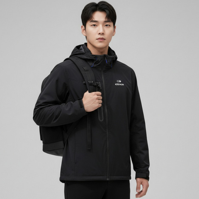 아이더 남성 바람막이 간절기 기능성 방풍 등산 러닝 자켓 후드