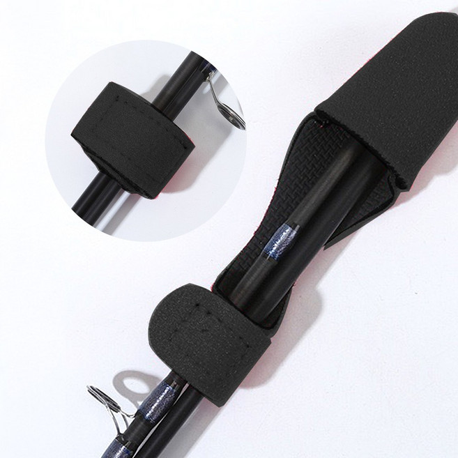 999피싱 낚시대 초릿대 보호 캡 로드벨트 루어벨트 탑 가이드캡 보관집, 2개, 블랙