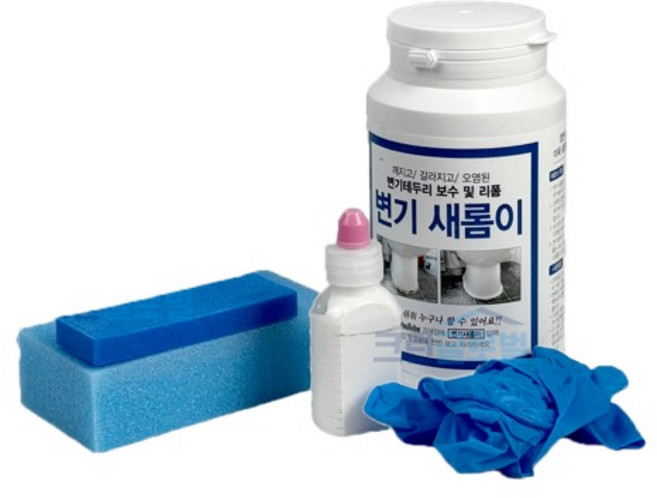 변기새롬이 500g 깨진타일 테두리 보수제 셀프 시공