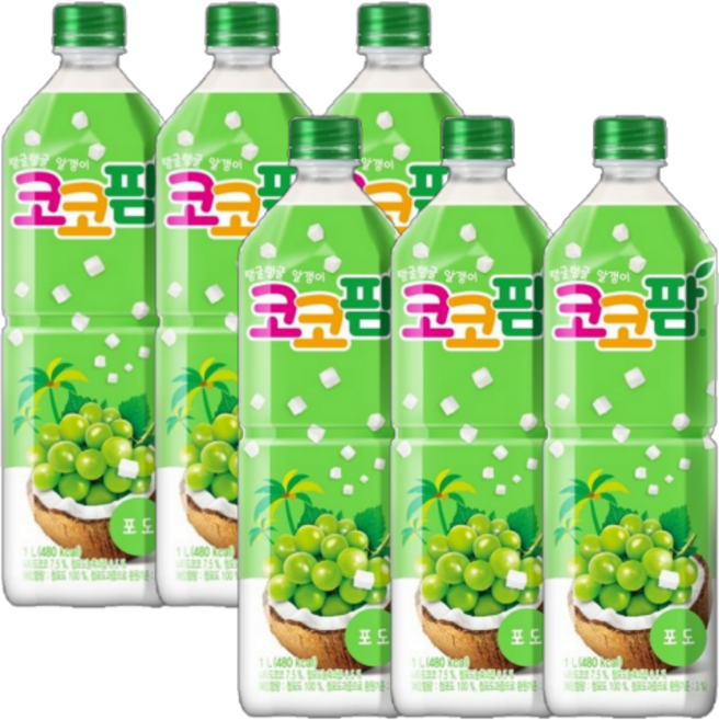 코코팜 포도, 1L, 6개