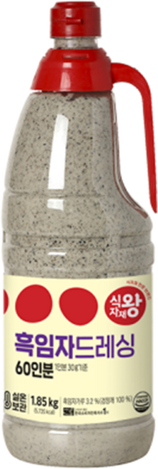 식자재왕 실속가득 흑임자 드레싱소스, 1.85kg, 4개