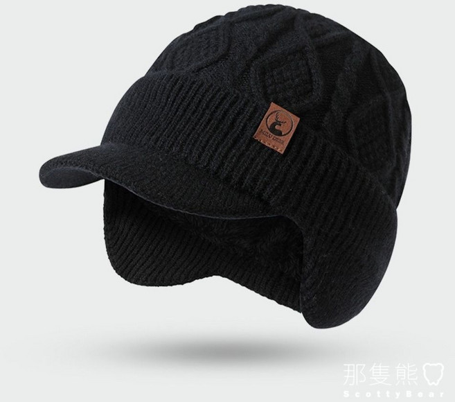 ScottyBear 針織加絨護耳帽