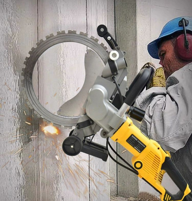 링쏘 전기 콘크리트 절단기 옹벽 컷팅기 벽체 홈파기, AC8400 쏠림 날+구동 휠, 1개