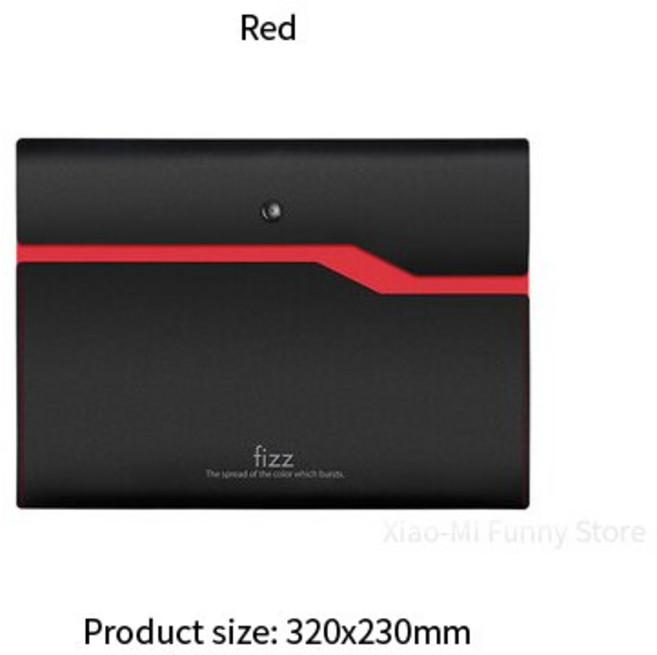 샤오미-Youpin Fizz 파일링 제품 A4 파일 홀더 정리 2 겹 대용량 문서 가방 비즈니스 서류 가방 사무실 공, 빨간, 1개