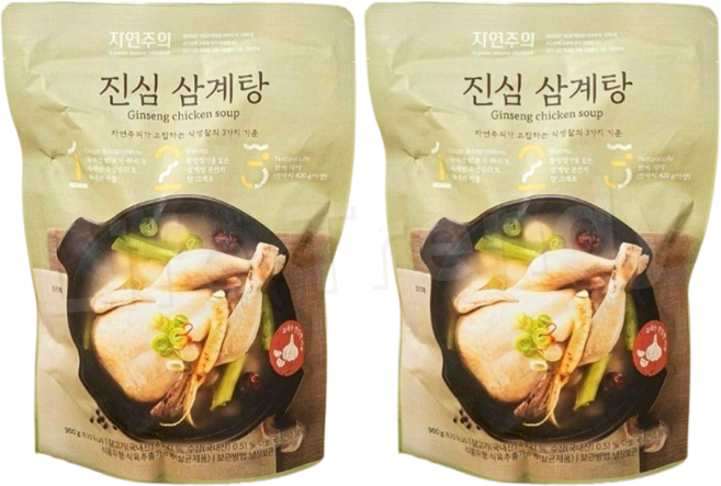 자연주의 진심 삼계탕, 2개, 900g