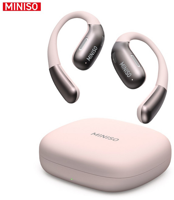 AI 번역기 이어폰 수명 IPX5 16H 방수 MINISO 강력한 X28 스포츠 베이스 HIFI 배터리 BLUETOOTH 무선, pink