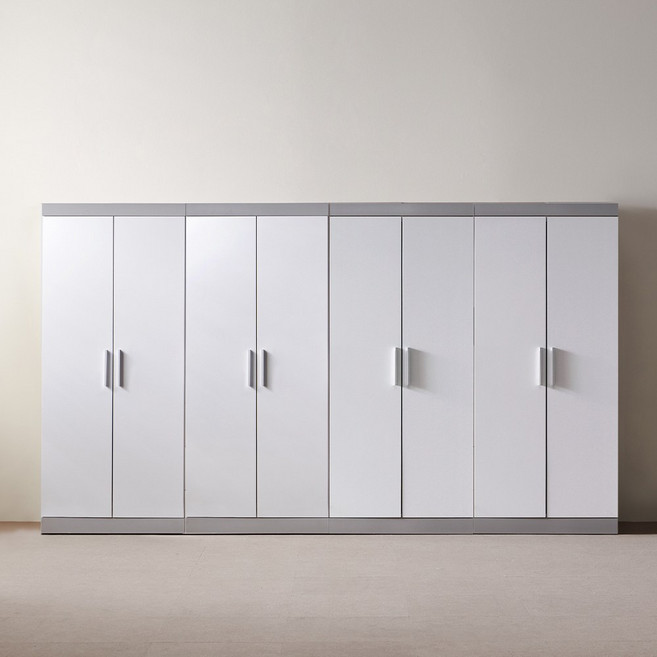 바로방가구 젠 3200 옷장세트 원룸 이불장 드레스룸 침실 옷장 장농 옷수납장 7colors, 연그레이화이트