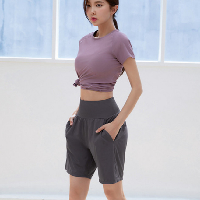 가치스토어 여성 반팔 반바지 2종세트 트레이닝복 세트 쿨링 운동복 런닝복 헬스복 요가복 필라테스복
