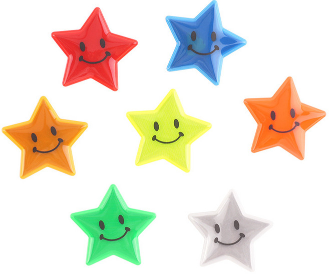 자전거 반사판 바퀴 휠 꾸미기 악세서리, 5개, 별