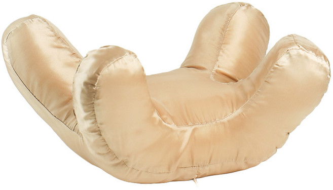 모노랩 눈주름 방지 베개 얼굴 눈밑 자국 압박 경추 옆잠 수면 뒤척임, 골드, 1개