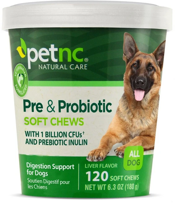 petnc NATURAL CARE 프리 & 프로바이오틱 소프트츄 반려견 간 소프트츄 120개 180g(6.3oz) - 쿠팡